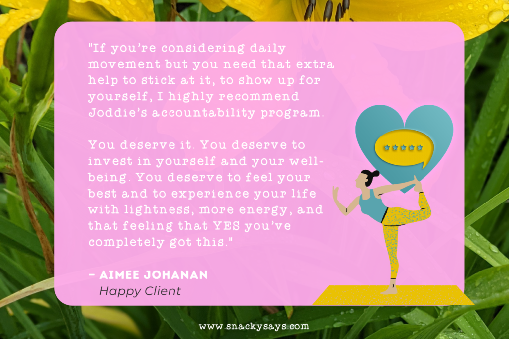 Testimonial Joddie Taylor Movement Challenge Aimee Johanan